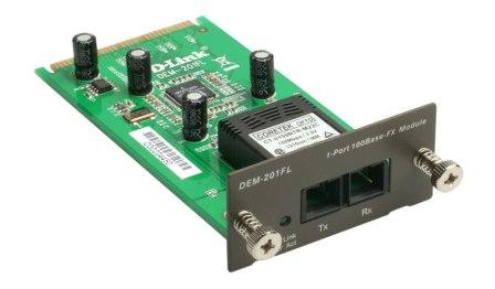 Модуль для коммутаторов DES-3018/3026 c 1 портом 100Base-FХ для одномодового оптического кабеля, разъем SC (до 15 км)