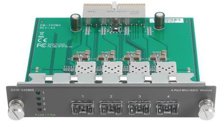 Модуль для коммутаторов DGS-3212SR/3312SR с 4 портами Mini GBIC