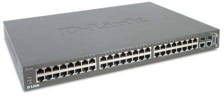Управляемый коммутатор 2 уровня с 48 портами 10/100Base-TX + 2 комбо-портами 1000Base-T/Mini GBIC (SFP)