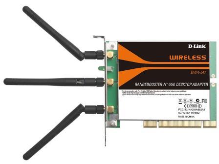 RangeBooster N 650 беспроводной 2,4 ГГц PCI-адаптер, до 300 Мбит/с